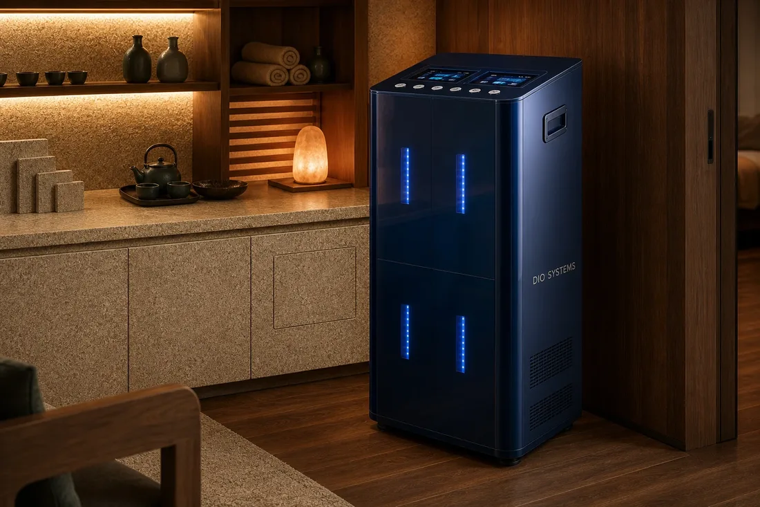 DIO Sapphire technology unit in a wellness environment