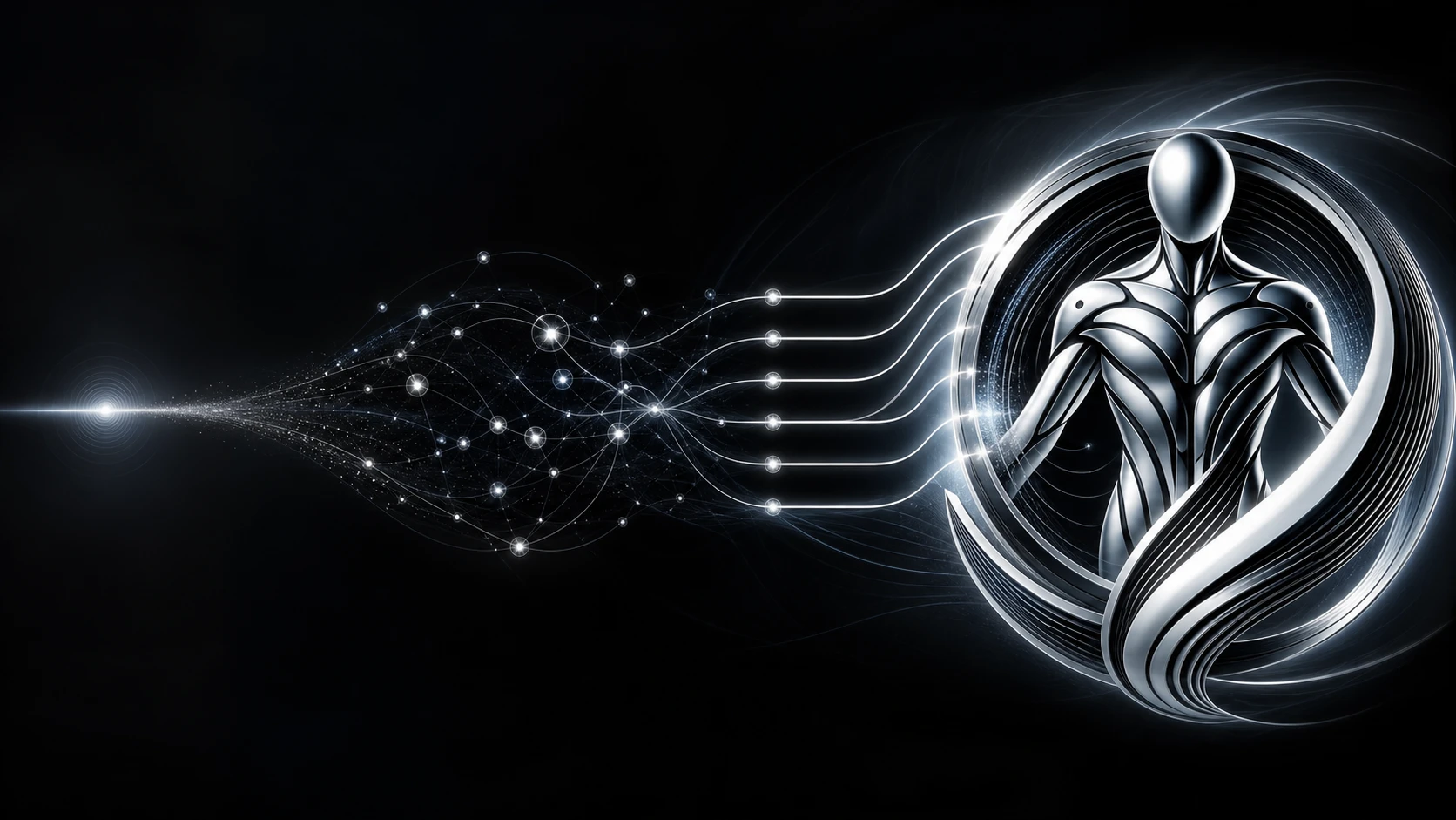 TR4NSFORM's platinum humanoid, with personal context connected back to the individual.
